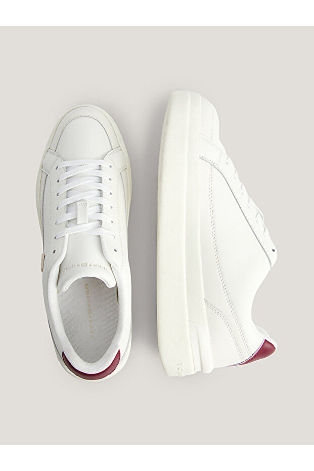 Elevated Leather Cupsole Trainers - 5