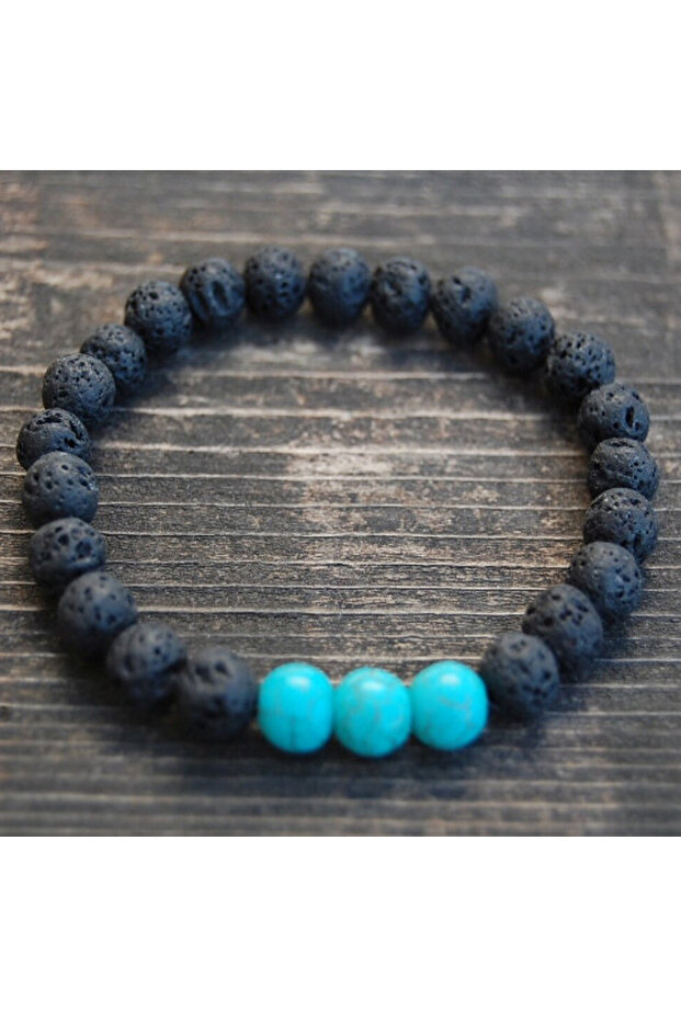 Turquoise Lava Natural Stone Bracelet