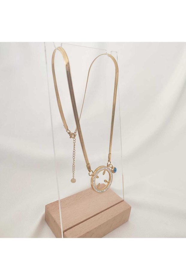 Steel Italian Chain Quarter Necklace