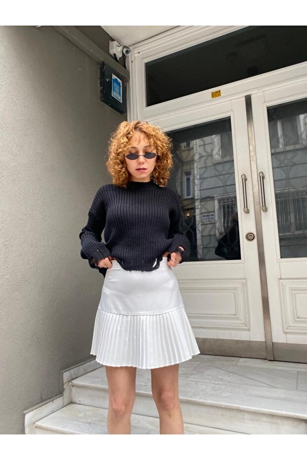 PİLELİ MİNİ ETEK - 2