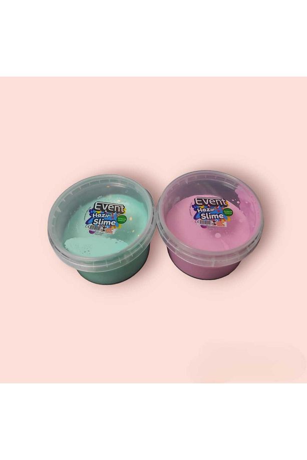 Hazır Slime Event Oyun Hamuru Ele Yapışmaz 180 Gram Hazır Oyun Hamuru Slime Oyun 2 Adet - 1
