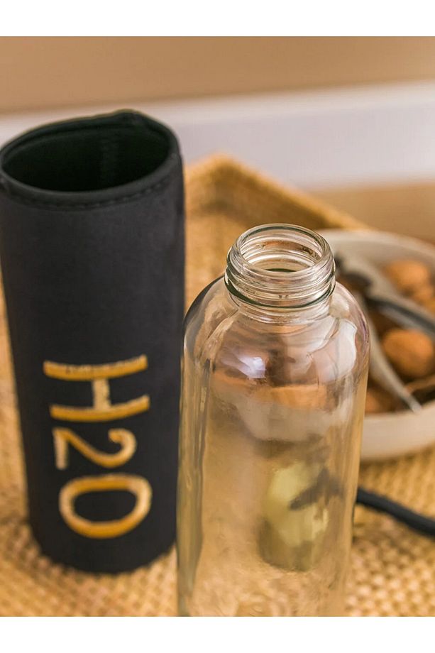 H2O Kılıflı Cam Matara 600 Ml - 3