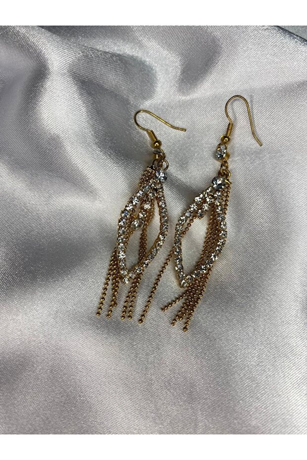 Women's Earrings Oval Shaped Stylish Jewelled Accessory