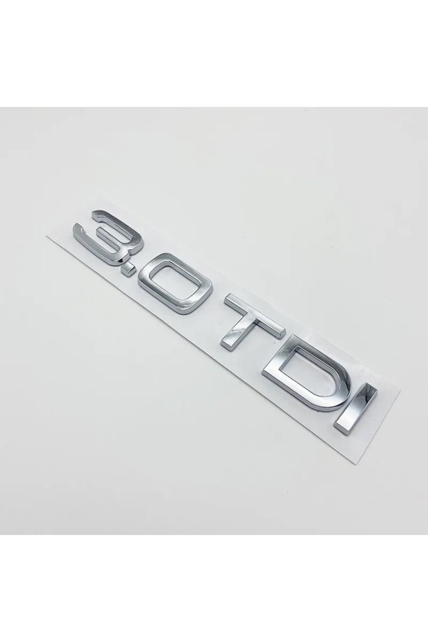 3.0 TDI Luggage Sign Emblem Logo Silver Color Luggage Lettering Luggage Sign Silver Color