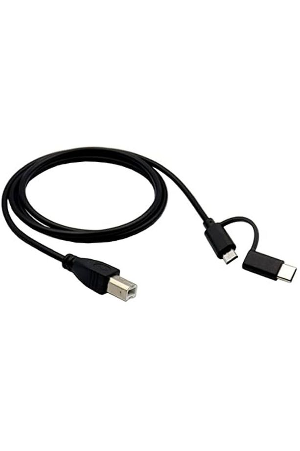 5133 Type C + Micro Usb Yazıcı Printer Piyano Midi Bağlantı Kablosu - 2
