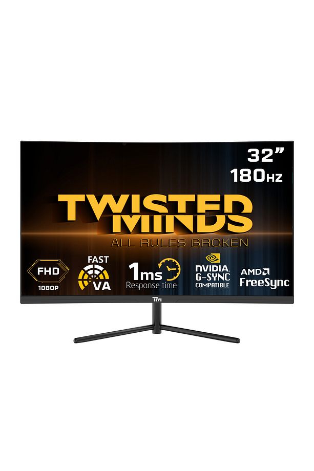 32" TM32CFHD180VA FHD 180HZ 1MS HDMI DP HDR10 R1500 KAVİSLİ RGB GAMING MONİTÖR - 1