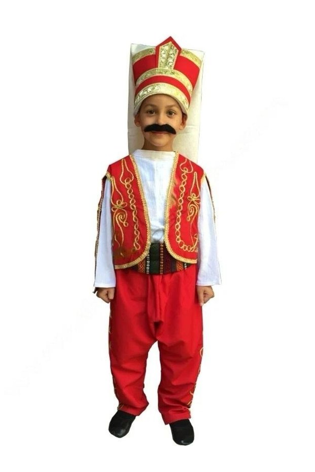 Yeniçeri Children's Costume Ottoman Buckle Circumcision Clothing Mehter Dress