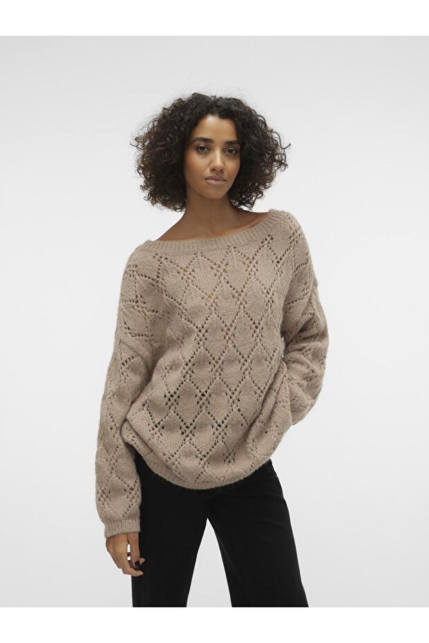 Strickpullover VMSTAR LS BOATNECK LONG PULLOVER GA EXC - 5