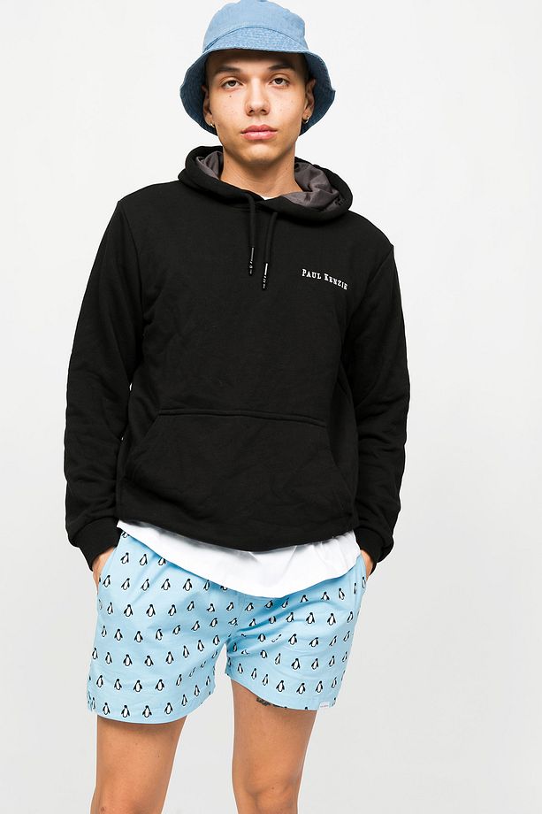 Desenli Erkek Ev Şort – Chill Space Collection – Cool Like Penguin - 4