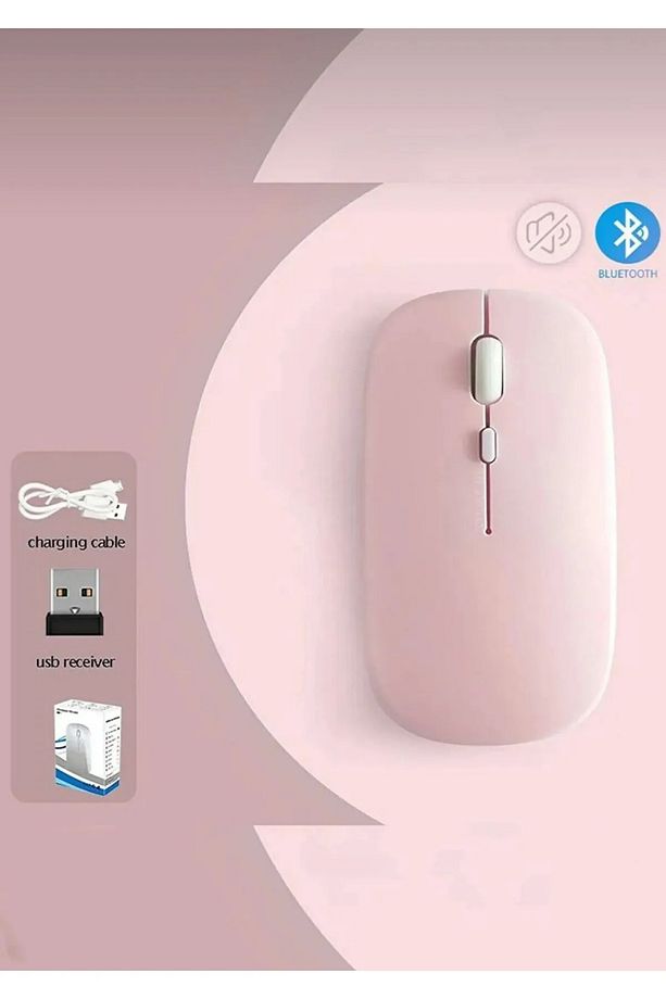 Mouse Bluetooth Wireless Şarjlı Fare 2.4g mouse - 2