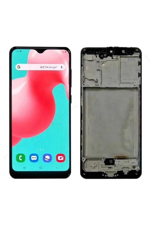 Galaxy A31 A315 Uyumlu Lcd Ekran Dokunmatik Siyah Oled Çıtalı - 1