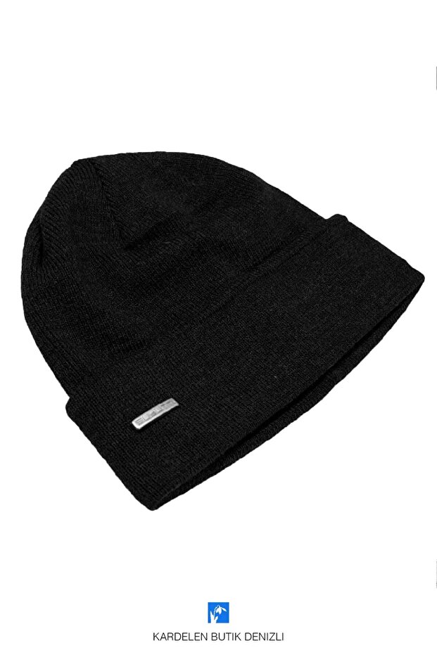 Sonbahar Kış Yumuşak Bere Kadın Ve Erkekler Için ( Ince Siyah ) - 2