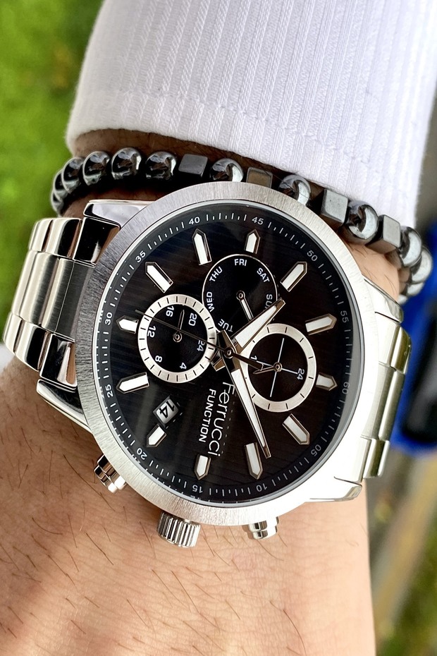 Function ساعة يد رجالية نشطة لجميع الوظائف + هدية سوار - 2