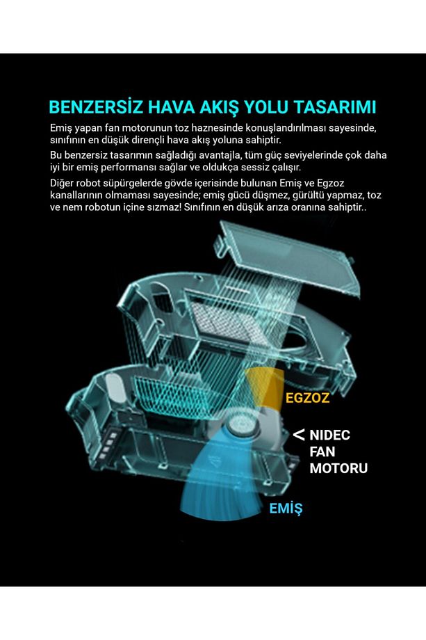 Stella 500b Yeni Nesil Robot Süpürge Ve Robot Paspas - 6