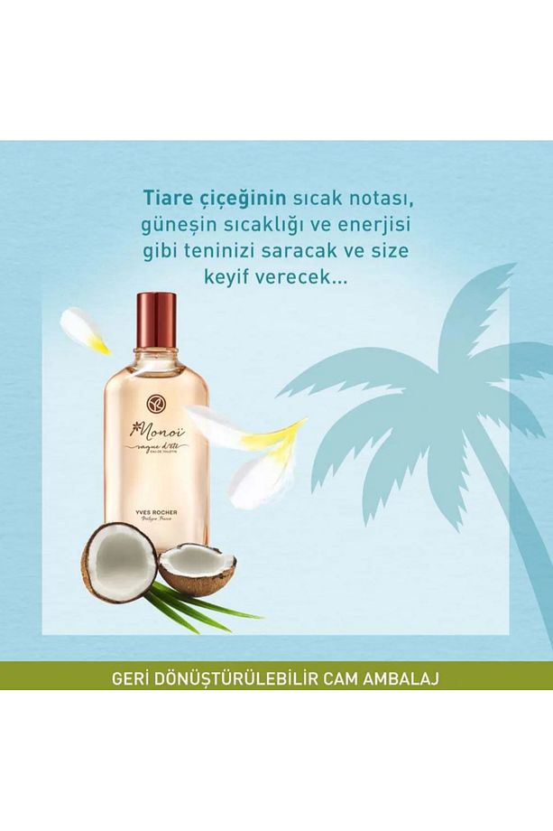 Monoi EDT 100 ml Kadın Parfüm 8499523121355 500 ML Camelos Şampuan Hediyeli - 4