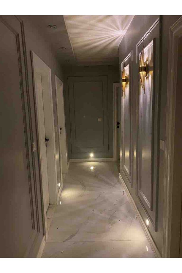 PİLLİ DUVAR APLİK (ALTIN RENK KAPLAMALI) SEMCO LED AYDINLATMA - 5