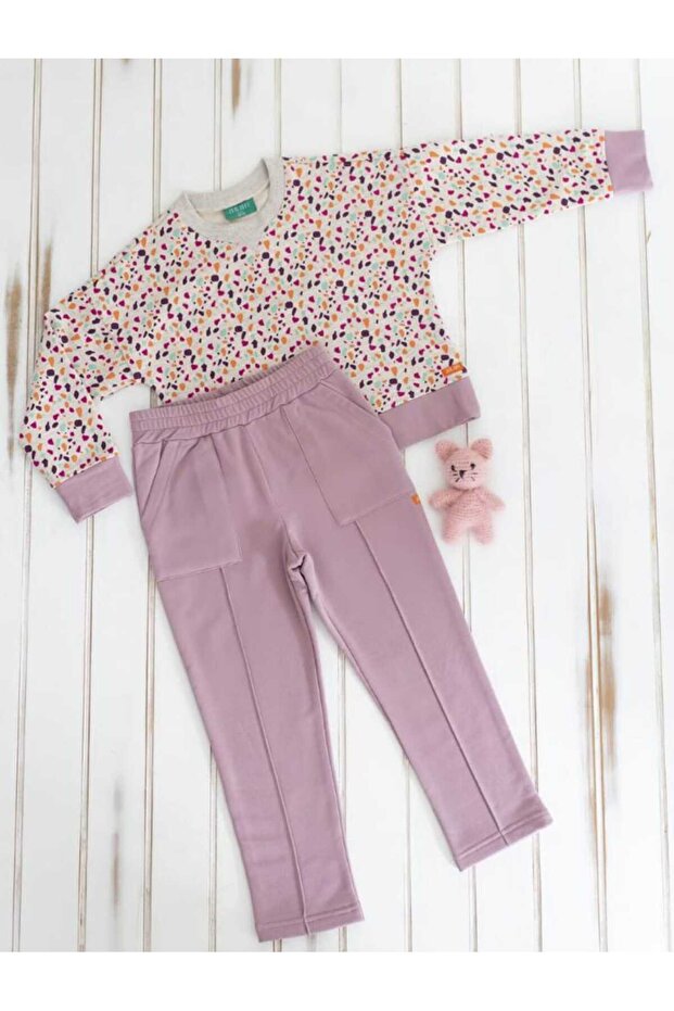 بنطلون بلون مسحوق - 3