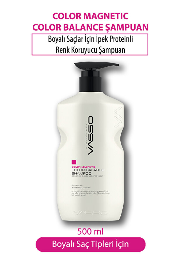 Boyalı Saçlar Için Ipek Proteinli Parlaklık Ve Canlılık Veren Şampuan - Color Magnetic 500 ml - 1