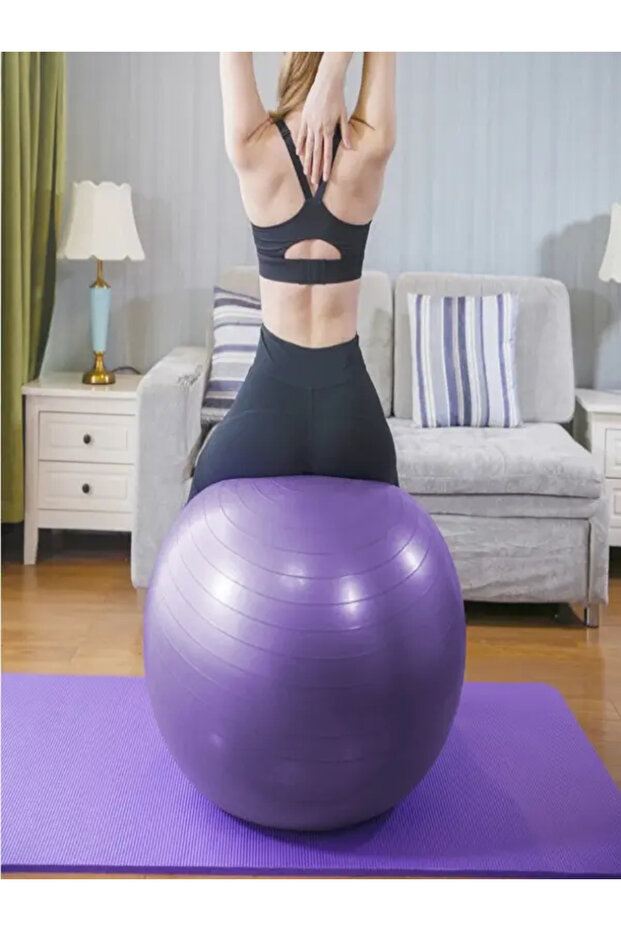 Pilates Topu (65 CM-MOR) - 3