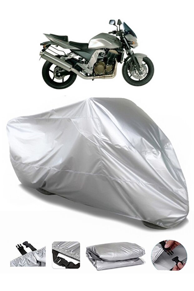 Premium Motorcycle Tarpaulin Compatible with Kawasaki Z 750 - Back Case