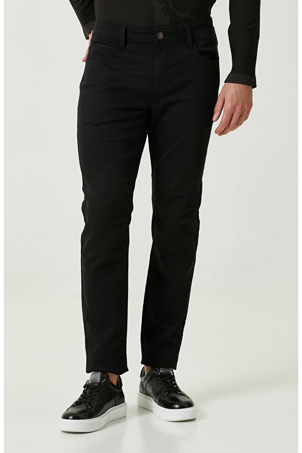 Siyah 5 Cepli Pantolon - 2