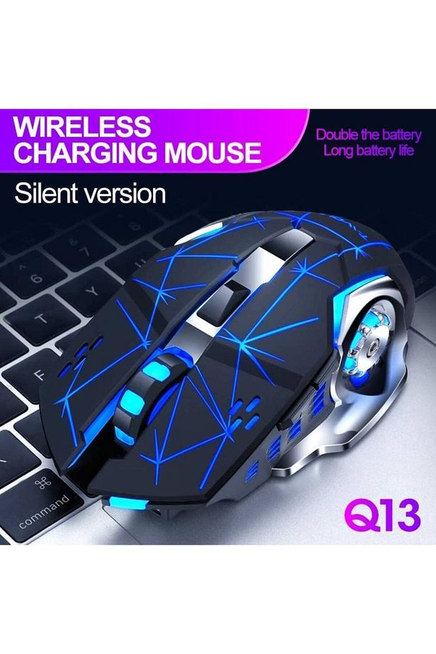 Çift Modlu Kablosuz Bluetooth Mouse Rgb Ledli Şarj Edilebilir Mouse - 3