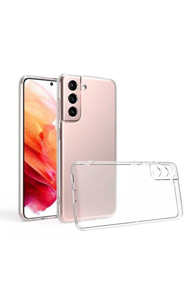 Samsung S21 Plus Transparent Silicone Case with Transparent Camera Protection