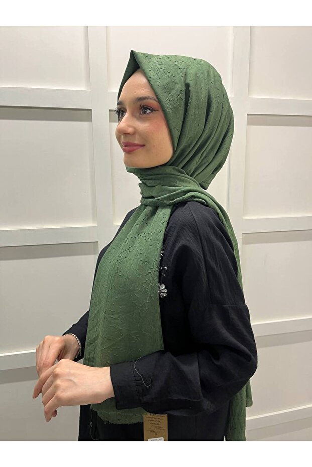 Bambu Kraş Şal 4040100 Haki - 2