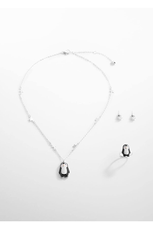 Kolye yüzük ve küpe seti - 2