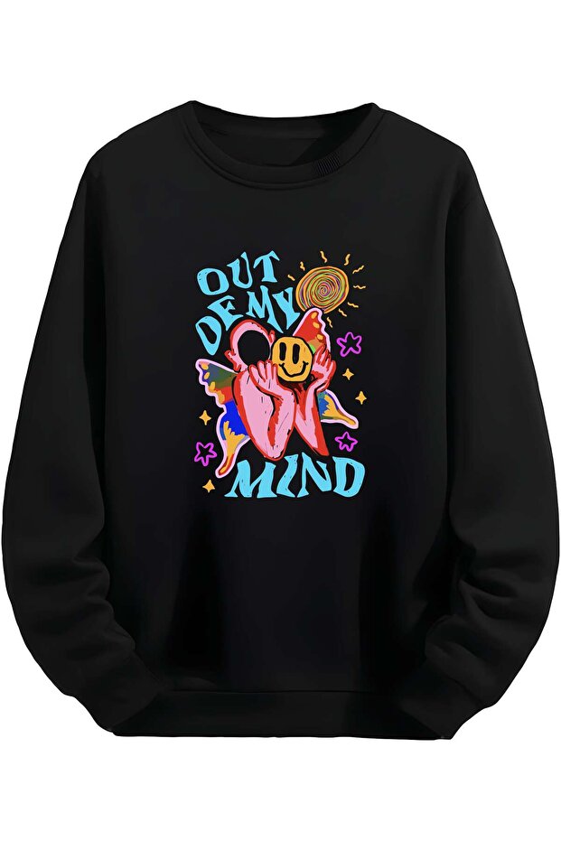 Out of My Mind - Black Unisex Sweatshirt