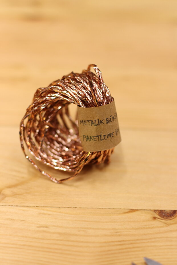 Brown color shiny rope 5 meters packaging rope