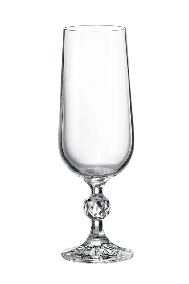 Collection Sterna Kristal 6'lı 180cc Kahve Yanı Su Bardağı/Flüt Şampanya Kadehi Seti - 1