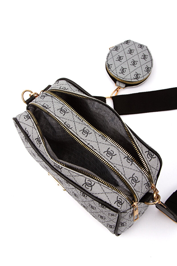 Patterned Cross Strap Shoulder Bag - 6