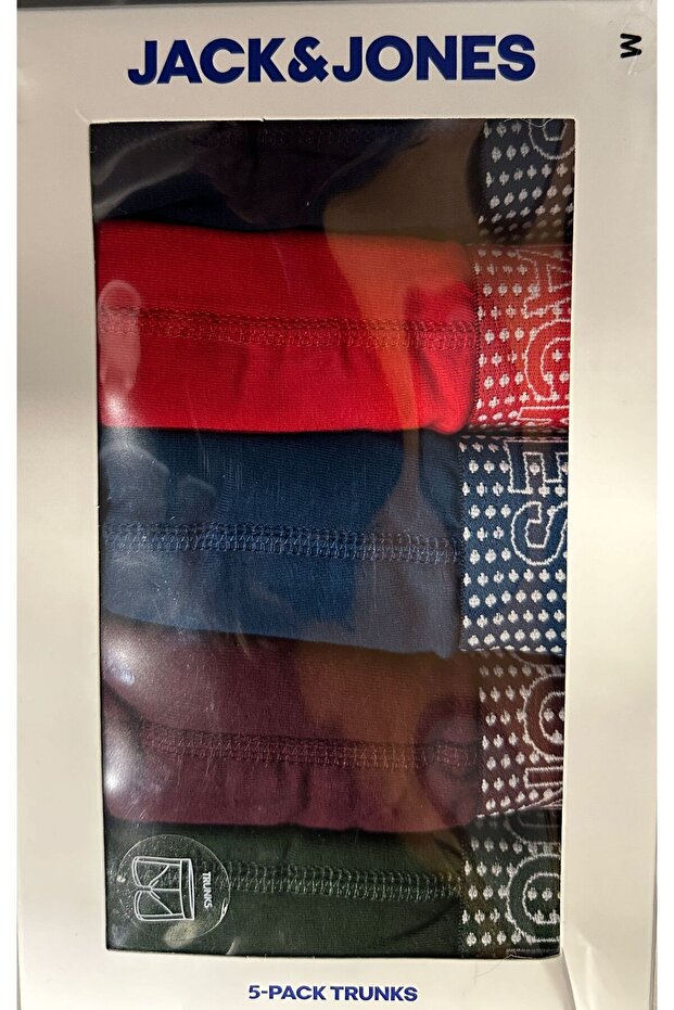 Erkek 5 li Boxer JACVICKY SOLID Boxer 5 PACK BOX - 3
