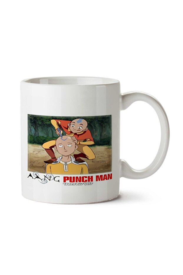 كوب Aang Punch Man مطبوع على الجانبين