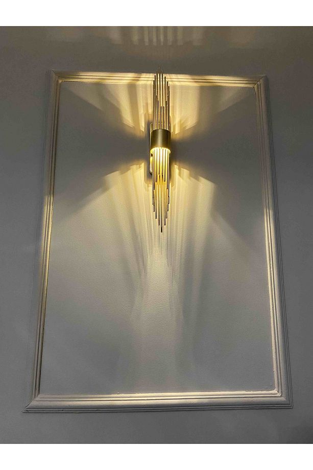 PİLLİ DUVAR APLİK (ALTIN RENK KAPLAMALI) SEMCO LED AYDINLATMA - 6