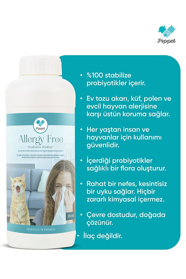 Probiyotikli Alerji Önleyici Yedek Şişe 1 Litre (300ML SPREY ŞİŞESİ ILE KULLANILMALIDIR) - 6