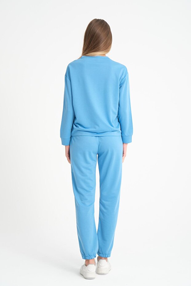 Mavi Basic Kadın Eşofman Takımı - 4