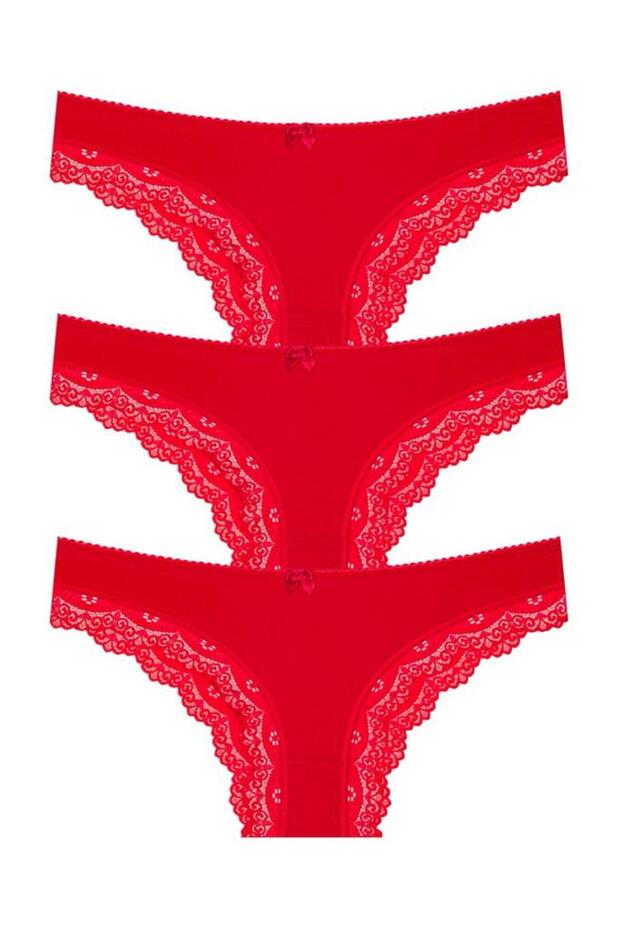 New Year's Special Collection Red Panties 3-Piece 444