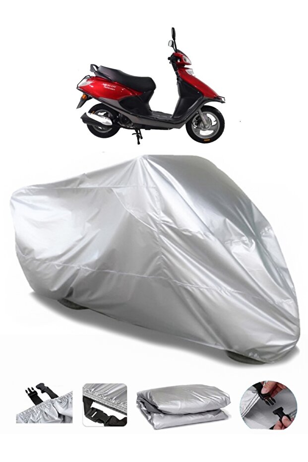 Arora Ar 100t 6A - Compatible Premium Quality Motorcycle Tarpaulin and Back Case