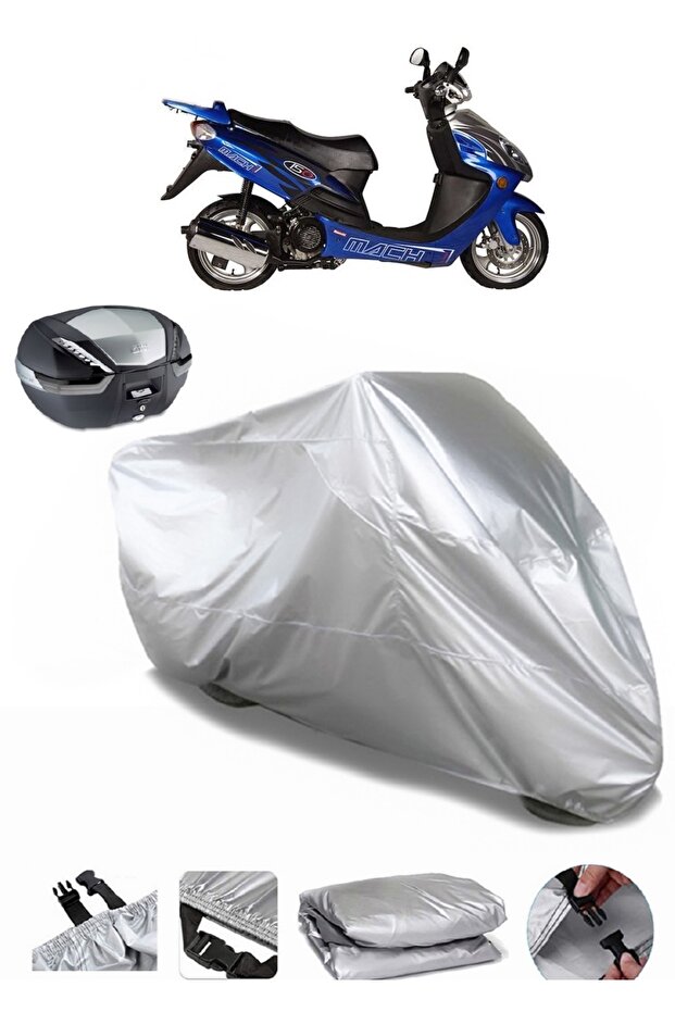 Bianchi Mach 1 150 Rear Bag Compatible Motorcycle Tarpaulin Premium Quality Thick