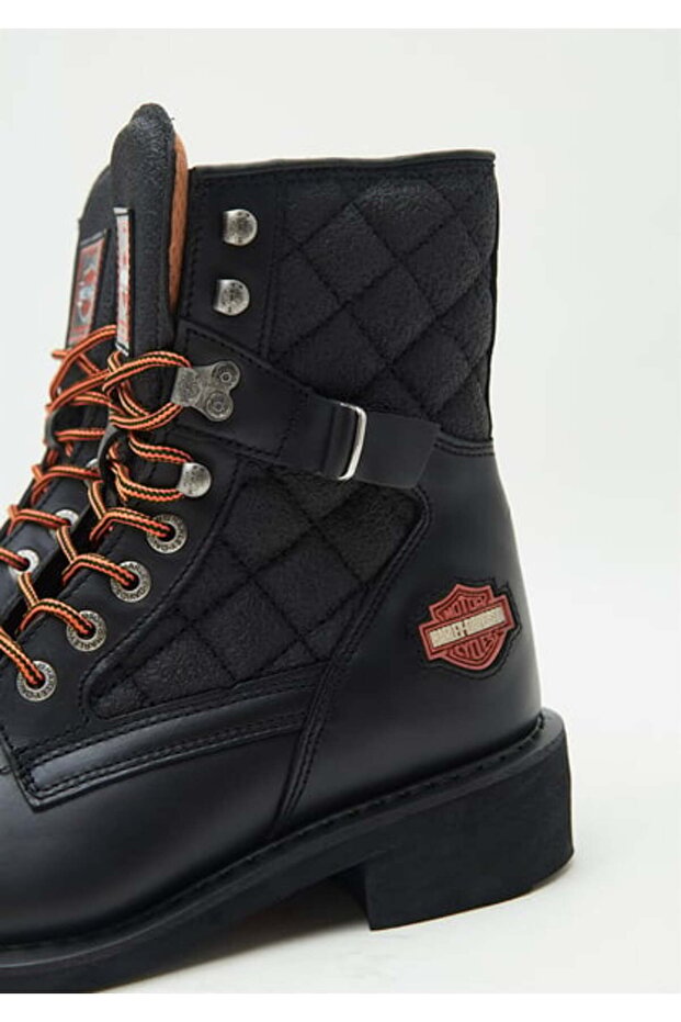 025M100031 NEW WORKER DERİ SİYAH BOT - 5