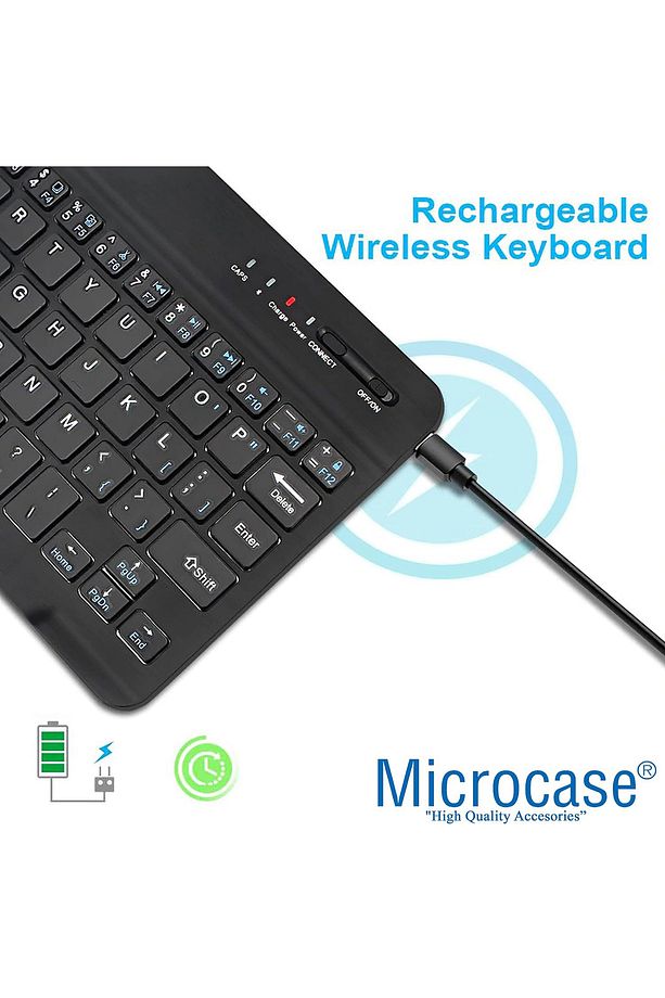 Tablet ve Telefonlar için Türkçe Q Bluetooth Klavye ve Mouse Set - AL3476 - 4