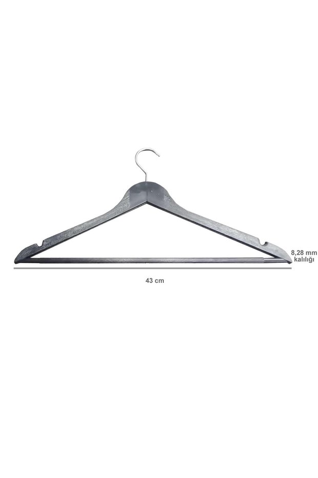 12 Pieces Wooden Look Accessory Plastic, Dress, Blouse Hanger 43 Cm 1st Class Quality, Luxury
