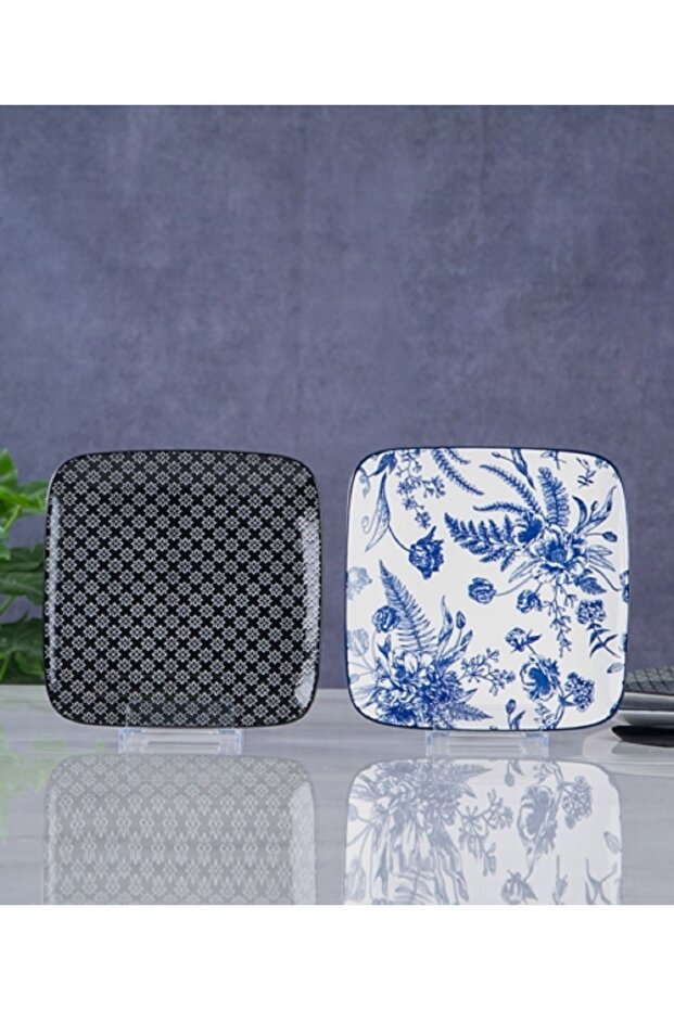 Kare 6'lı Servis Tabağı 22cm - 1