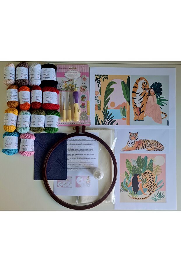 Tigre Ahşap İğneli Punch Seti - 1