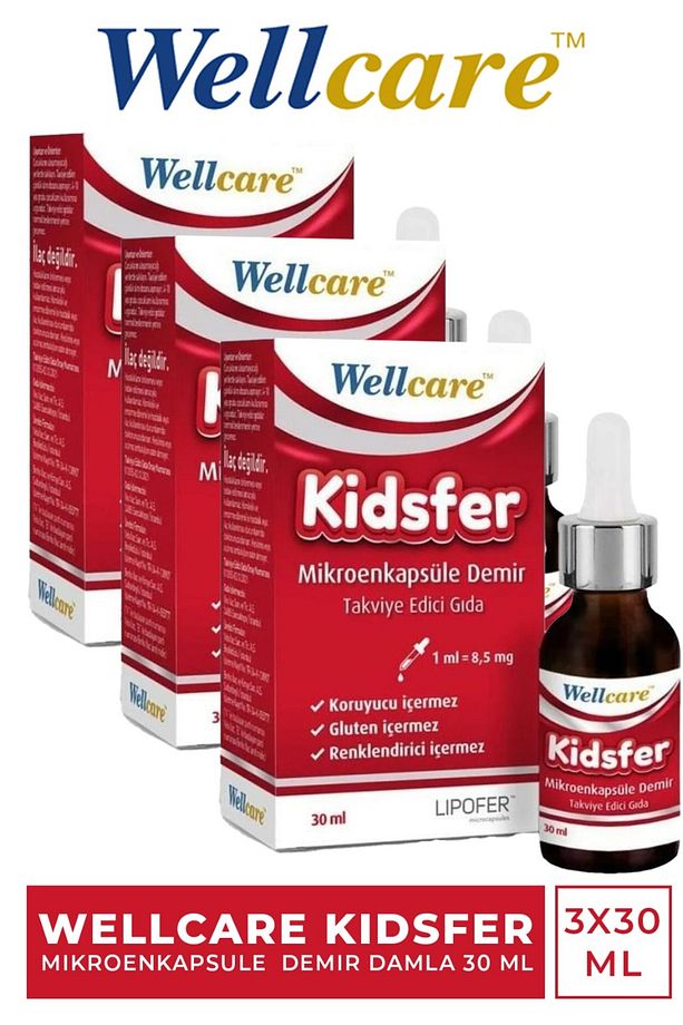 Kidsfer Mikroenkapsule Demir Damla 30 ml 3 Adet - 1