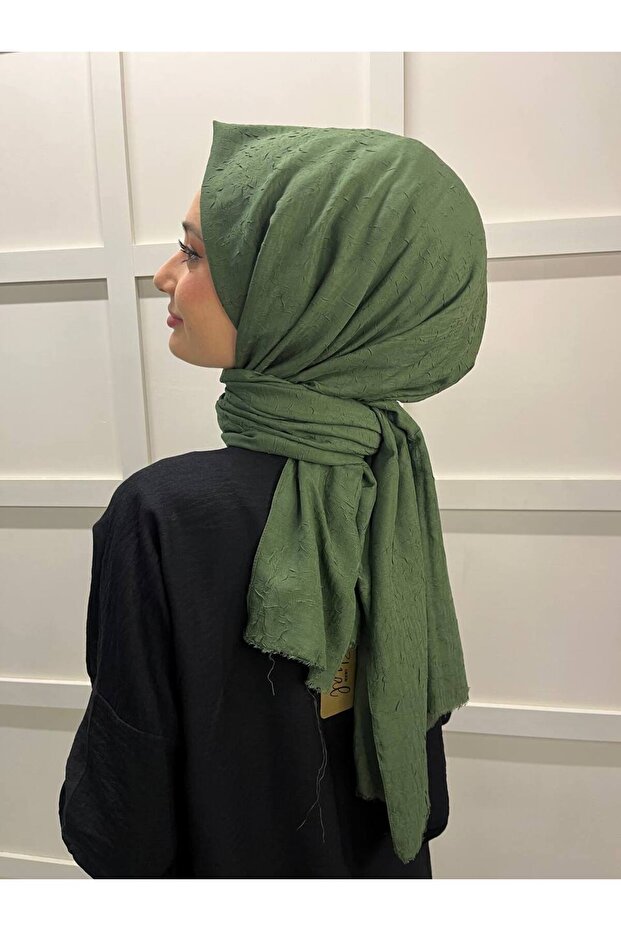 Bambu Kraş Şal 4040100 Haki - 3