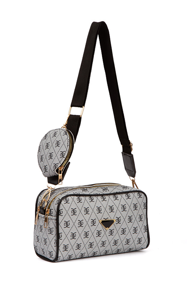Patterned Cross Strap Shoulder Bag - 2