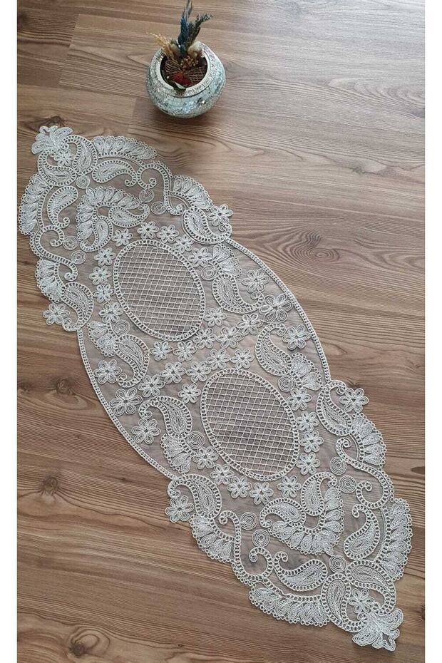 Anglez Kordon Nakışlı Oval Runner - 2